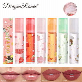 Óleo Labial Transparente de Morango Incolor Óleo Labial Hidratante de Frutas Óleo Labial Hidratante Hidratante Roll-On Outono Inverno Óleo Labial Hidratante