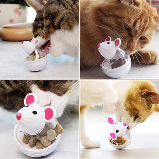 Brinquedo Para Gatos Divertido , Alimentador De Copos , Mouse , Vazamento De Bolas De Comida , Brinquedos Educativos Ani