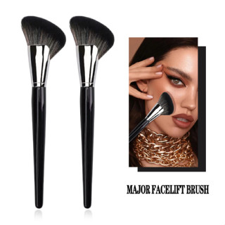 Novo Estilo Escova de Contorno Falciforme Escova de Contorno Facial Escova de Contorno Facial Silhouette One Pack Escova de Maquiagem em Forma de Ventilador