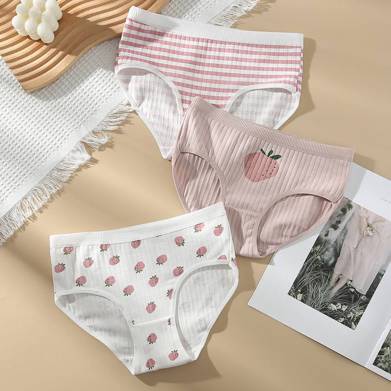 Cinvik Cotton Underwear Japão Puro Desejo Mulheres Bonitas Cintura Média Sem Costura Respirável