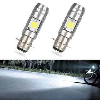 Lâmpada Led P15D COB 12W de luz branca de 900 lúmens para farol de motocicleta