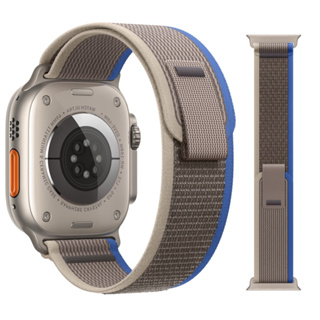 Correia De design De Cor Contrastante Simples , Ajustável E Conveniente Compatível Com A Alça De Reposição Para Relógio Apple ultra 49mm/45mm/44mm/40mm/41mm De nylon Série iWatch 7/6/5/3 /