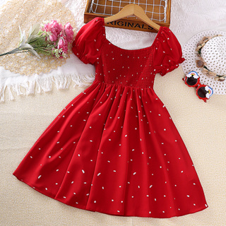 Vestido Infantil Vermelho em Oferta