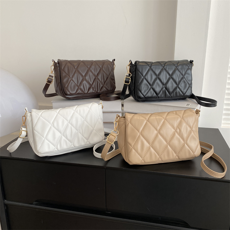 Moda Sólida Cor Sólida Saco Quadrado de Bolsa Pequena com Ombro