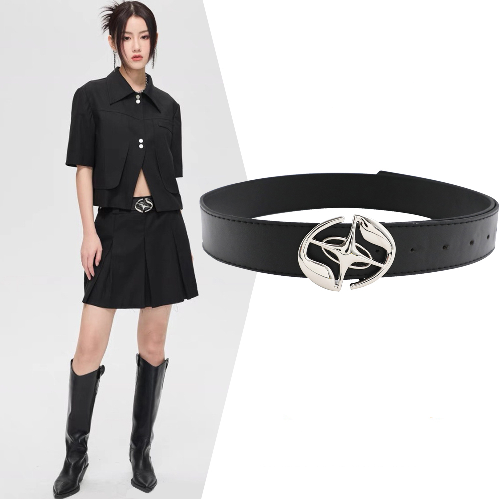 Fivela De metal Preta De Personalidade Retrô Coreana Com