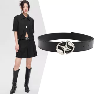 Fivela De metal Preta De Personalidade Retrô Coreana Com