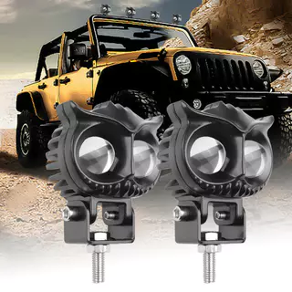 Olho de gato motocicleta LED duas cores Super leve motocicleta veículo elétrico luz externa 12V48V60V72V80V Universal