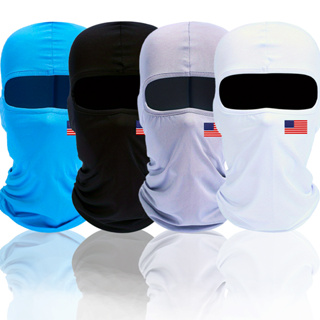 1pcs Moda Bandeira Americana Bandeira Americana Impressa Protetor solar à prova de vento Máscara facial completa para ciclismo ao ar livre