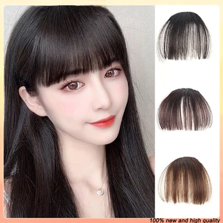 Peruca Mini Bangs Air Fake Peça De Extensão De Cabelo Lady Real Clip