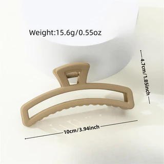 1 Clássico Clássico Simples Senhoras Captura de Cabelo Simples Senhoras Captura de Cabelo Grande Senhoras Commuter Light Luxury High-End Hair Clip Shark Clip Curvo Quadrado Acessórios de Cabelo Cabeleireiro