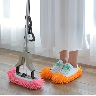 1 Par de Chinelos de Limpeza Removíveis Laváveis Chenille Cobertura de Sapatos Chinelos de Piso Chinelos de Piso Preguiçosos Cobertura de Sapatos Preguiçosos Cobertura de Chinelos de Piso