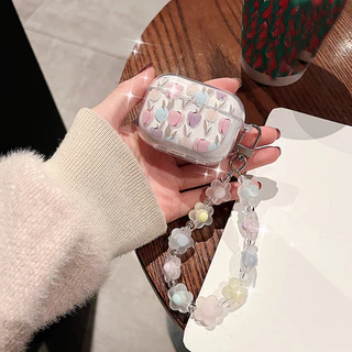 Glitter tulipa adequado para Airpods Pro2 caso de fone de ouvido Bluetooth airpods2 caso protetor flor luxo tulipa 3 ger