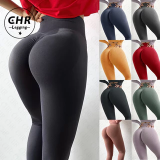 CHR Leggings Fitness Feminino Esportivos De Cintura Alta Calças De Empurrar