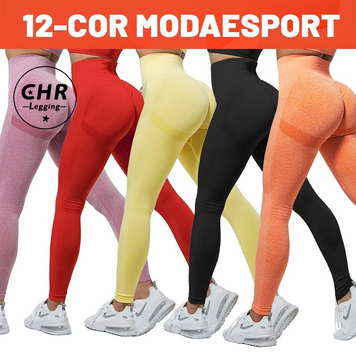 Ginásio Calças De Legging Pants Lift Butt Jumpsuit Fitness Sem Costura Cintura Alta