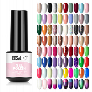 ROSALIND Gel De Unhas Polimento Semi Permanente Verniz UV Base Híbrida E Primer Glitter