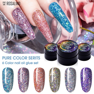 ROSALIND 5ml Gel Arco-Íris Brilhante Para Desenho De Arte De Unhas Lâmpada LED/UV