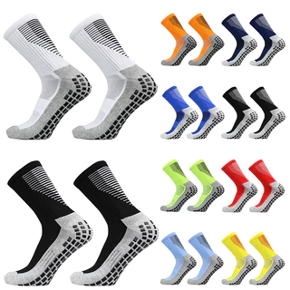 5 Pares de Meias de Futebol Antiderrapantes de Silicone para Proteção do Calcanhar, Jogos e Treinamento