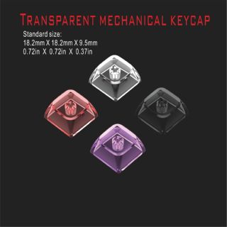 Teclado Mecânico Transparente Transparente Transparente Transparente, Teclado Totalmente Transparente, Teclado Translúcido Preto Transparente Púrpura Transparente Laranja Teclado Mecânico Universal Pluggable Padrão, Adequado para Todos os Tipos de Teclado