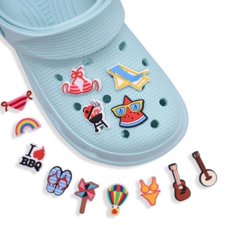 12pcs Beach Music Sound BBQ Som Churrasqueira Destacável Sapatos de Buraco de Praia Acessórios de Embalagem de Praia