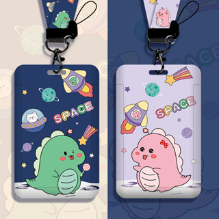 Conjunto De Porta-Cartões Para Estudantes De Dinossauros Material De Escritório E Presentes Do Festival Da Primavera Bus Pass