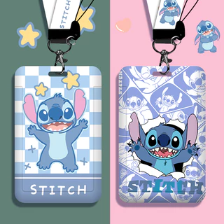 Stitch Conjunto De Suporte De Cartão De Estudante Para Material De Escritório E Passagem De Ônibus , Presentes De Festiv