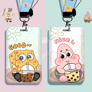 SpongeBob SquarePants Conjunto De Porta-Cartões Para Estudantes De Material De Escritório E Presentes O Festival Da Primavera Do Bus Pass