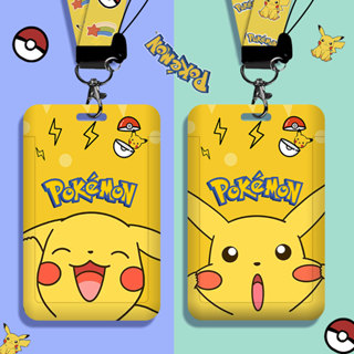 Conjunto De Porta-Cartões Para Estudantes Pikachu Material De Escritório E Presentes O Festival Da Primavera Do Bus Pass