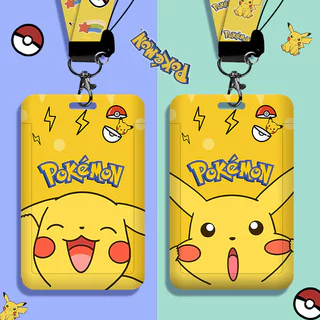 Conjunto De Porta-Cartões De Estudante Pikachu Para Material De Escritório E Presentes De Festival De Primavera De Passa
