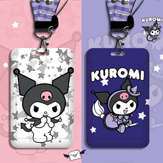 Kuromi 2 Conjunto De Porta-Cartões Para Estudantes Material De Escritório E Presentes O Festival Da Primavera Do Bus Pass