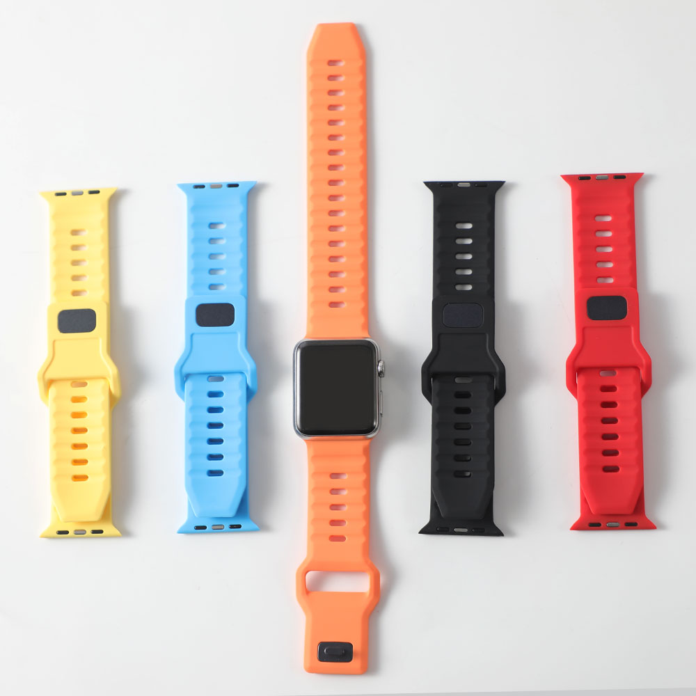 Pulseira Esportiva Simples De silicone De Cor Sólida Compatível Com A De Relógio Apple 44mm/49mm/45mm/40mm/41mm/38mm Série 8/7/6/5/4/3/se ultra iwatch