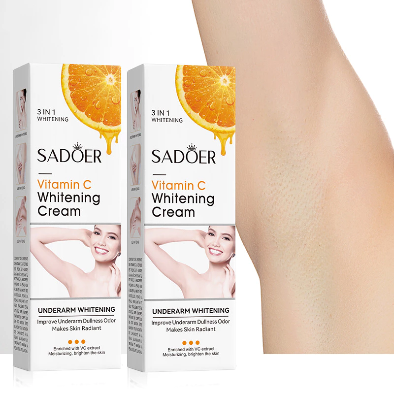 Vitamina C Creme Clareador de Axilas Hidratante Hidratante Iluminador Delicado