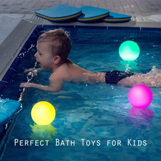 Luzes Flutuantes De Piscina Para , Controle Remoto 3 Polegadas LED RGB De Mudança De Cor IP68 À Prova D