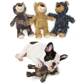 Cão brinquedo de pelúcia mendigo urso mastigar brinquedo Molar dentes limpeza suprimentos para animais de estimação