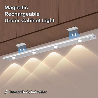 Luz Dimerizável USB Ultra-Fina , Sem Fio , Com Escurecimento Tricolor , Lâmpada De Inteligência De Indução Do Corpo Humano Para Cozinha , Dormitório