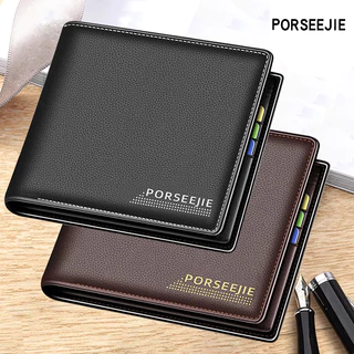 Homens Insere Carteiras Dobráveis Moedas Slim Purses Porta Cartões De Crédito Capacidade De Proteção Vintage Bolsas