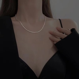 1 Peça Temperamento Temperamento Doce Gypsophila Espumante Mori Ladies Clavicle Necklace Niche Design Presente Único