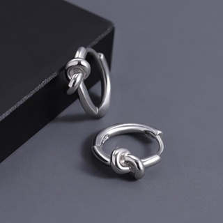 2pcs /set High-End Niche Design Sinta-se Brincos Simples de Nó Duplo