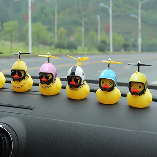 Pequeno Pato Amarelo Decoração De Carro Capacete De Rede De Bicicleta Elétrica Vermelho Fora Do