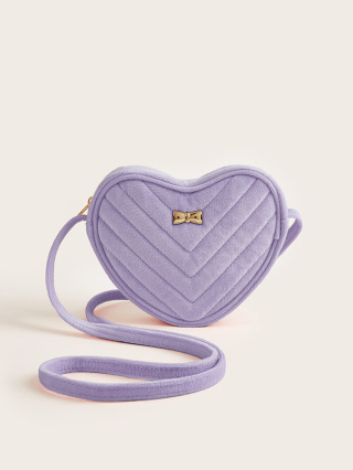 1 peça de Flanela de Flanela de Flanela acolchoada de Metal Love Small Shoulder Bag