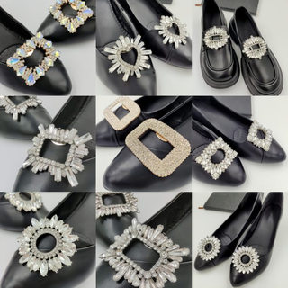 1Pcs Clipes Para Sapatos Olloy Rhinestone Calçados De Salto Alto Decoração De Bricolage Acessórios Bolsas De Fivela