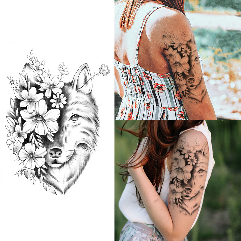 Imagem do produto Tatuagem Temporária Padrão Raposa 15 Dias à Prova d'Água Não Refletiva 2