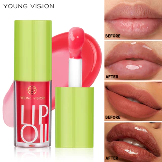 Óleo Labial De 6 Cores Para Maquiagem Barata YOUNG VISION : Brilho Transparente , Esmalte Hidratante , Aplicador De Pinc em Oferta na Shopee