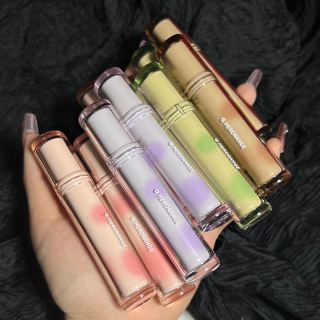Herorange ~ ice Tea Fruity Mirror Lip Gloss Brilho Labial Brilho Labial Redondo Transparente de Vidro Brilho Labial Feminino