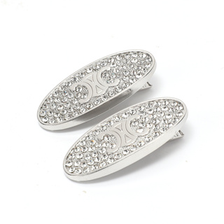 2pcs Clip de cabelo com letra diamantada completa Clip de cabelo fêmea Influenciador Feminino Clip de franja lateral de alta qualidade Clip de cabelo quebrado Clip de cabeça Duckbill Clip de cabeça fêmea