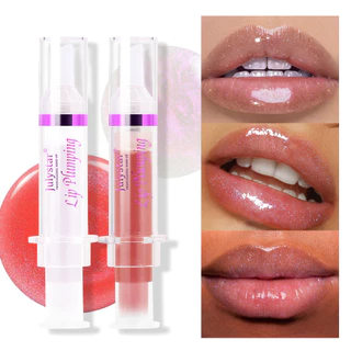 Pérolas Lábio Hidratante de Longa Duração Brilho Labial Hidratante Brilho Labial Brilhante Não Fácil de Colar Copo Água Lábio Brilhante
