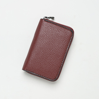 2 Slot de Identificação +9 Slot de Cartão Slot de Cartão com Zíper Estilo Órgão de Moda para Senhoras Porta-cartões de Crédito para Homens Saco de Armazenamento de Cartão de Crédito
