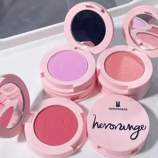 Herorange Mousse Monocromático Blush Creme Fosco Multiuso Natural Iluminador Encolher Expansão Cor Sol Vermelho Rouge La