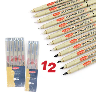 Conjunto De Canetas Micron Fineliner-De Tinta Preta De Arquivo Para Escrita , Esboço , Anime , Ilustração Artística/Desenho Técnico , Documentos De Escritório , Manga , Design