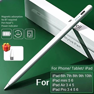 Caneta Stylus para telas sensíveis ao toque Ios e Android, design magnético recarregável universal caneta Stylus ativa compatível para telefone, tablet, escrita, desenho, aula, jogo, presente para menino