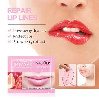 Máscara labial de frutas hidratante hidratante iluminando a cor dos lábios desbota as linhas dos lábios máscara labial